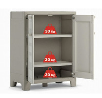 ARMADIO BASSO IN POLIURETANO 2 RIPIANI REGOLABILI 80x44x100h MODELLO GULLI - 2