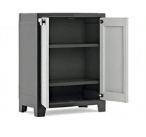 ARMADIO BASSO IN PLASTICA 2 RIPIANI REGOLABILI 80x44x100h MODELLO NATIT - 2