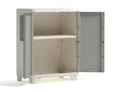 ARMADIO BASSO IN PLASTICA 1 RIPIANO REGOLABILE 68x39x97h MODELLO DOOW - 2