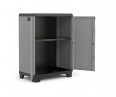 ARMADIO BASSO IN PLASTICA 1 RIPIANO REGOLABILE 68x39x90h MODELLO OLIT - 2