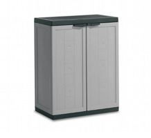 ARMADIO BASSO IN PLASTICA 2 RIPIANI REGOLABILI 68x39x85h  MODELLO JOL