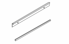 Conf. 5 Pz Profili di fissaggio in alluminio per paraschizzi