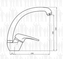 Miscelatore Step Monocomando da Cucina - 2