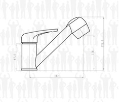 Miscelatore Lita Monocomando da Cucina - 2