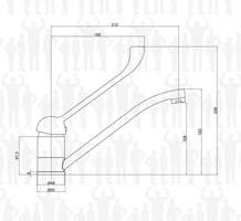 Miscelatore Top Clinico Monocomando da Cucina - 2