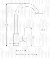 Miscelatore Curved Monocomando da Cucina - 2