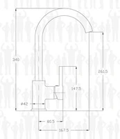 Miscelatore Curved Monocomando da Cucina - 2
