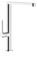 Miscelatore Stecco Monocomando da Cucina Finitura Cromo/Nero opaco