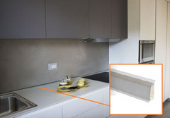 1 PZ - ALZATINA TRAPEZOIDALE IN ALLUMINIO DA 1000 MM/ 3000MM - 3