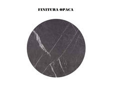 TOP CUCINA STANDARD LAMINATO STONDATO MARMO NERO VENATO OPACO VARIE MISURE - 2