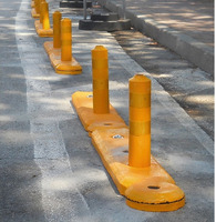 Cordolo Multifunzione in Gomma Colore Giallo o Nero cm 100x17x4,9h - 2