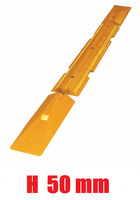 Cordolo Delimitatore di Corsia in Gomma Riciclata Gialla con Inserto Rifrangente Varie Altezze - 2