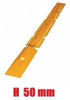 Cordolo Delimitatore di Corsia in Gomma Riciclata Gialla con Inserto Rifrangente Varie Altezze - 2