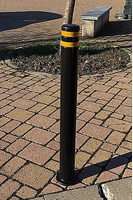 Dissuasore Paletto 'Firenze' completo di Due Fasce Rifrangenti Diametro 120mm Altezza 990 mm + 195 I - 3