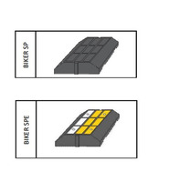 Cordolo Separatore di Corsia ' Biker SP / Biker SPE ' in Gomma Riciclata con Inserti Rifrangenti Dim - 3