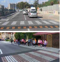 Attraversamenti Pedonali in Gomma Riciclata composti da Moduli Componibili Eco-sostenibili in Gomma