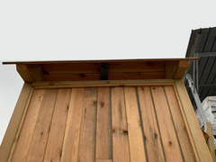 Bacheca da Esterno con Tetto in Legno di Pino Impregnato H 340 X L 200 cm - 4