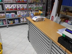 BANCONE VENDITA COMPLETO L 620 CM , H 105 CM , LARGHEZZA TOP 60 CM - 3