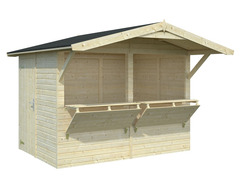 Chiosco in Legno d' Abete Nordico(16mm) - cm 273X190cm - Pavimento Escluso - ITALFROM300 - 4