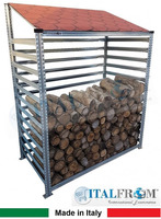 Legnaia Modulare ITALFROM® in Acciaio Zincato Autoportante - Modulo  Iniziale - Varie Misure a Scelt