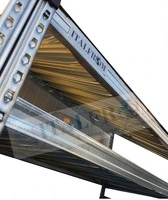 Legnaia Modulare ITALFROM® in Acciaio Zincato con Staffe a Parete - con 3 Ripiani Portaoggetti - Mod - 5