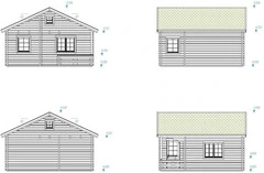 Chalet - Casa in Legno d' Abete Nordico(70mm) - cm 590x570 cm - ITALFROM103 - 3