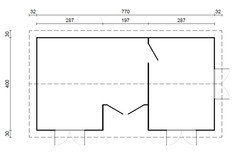 Chalet - Casa in Legno d' Abete Nordico(70mm) - cm 790x420 cm - ITALFROM105 - 3