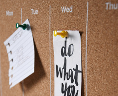 Lavagna Settimanale in Sughero 5x500x400mm - 2