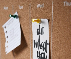 Lavagna Settimanale in Sughero 5x500x400mm - 2