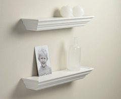 Conf. 3 Pz Mensola Barocca Bianca Varie Misure