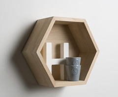 Conf. 4 Pz Mensole Esagono Vari Colori - 2