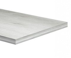 Mensola Squadrata Rovere Ghiaccio Finitura A Rilievo Varie Misure