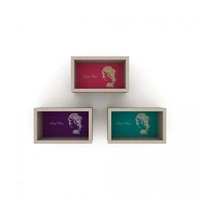 Libreria pensile Monroe composta da 3 quadri RF141104