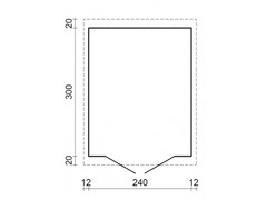 Casetta da Giardino in Legno d' Abete Nordico(28mm) - cm 260X320cm -Pavimento Escluso - Italfrom08 - 2