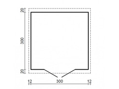 Casetta da Giardino in Legno d' Abete Nordico(28mm) - cm 320x320cm -Pavimento Escluso- Italfrom110 - 2
