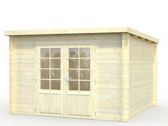 Casetta da Giardino in Legno d' Abete Nordico(28mm) - cm 320x320cm -Pavimento Escluso- Italfrom110 - 3