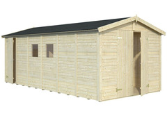 Casetta da Giardino in Legno d' Abete Nordico(16mm) - cm 273x550 cm -14,2 m² - Pavimento Incluso - I - 3