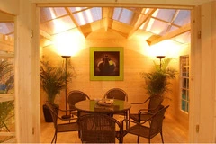 Casetta da Giardino in Legno d' Abete Nordico(34mm) - 380X380cm - 3
