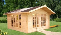 Casetta da Giardino in Legno d' Abete Nordico(34mm) - 380X380cm - 4