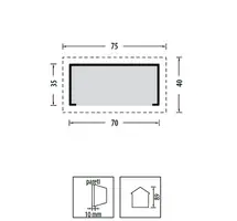 Armadio Debby in Legno - 70X35 cm  - ITALFROM 400 - 2