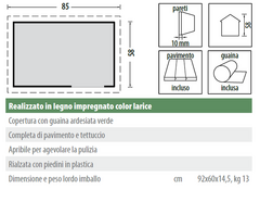 Cuccia Sugar in Legno - 85X58 cm  - ITALFROM 402 - 2