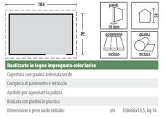 Cuccia Malik in Legno - 104X66 cm  - ITALFROM 403 - 2