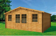 Casetta da Giardino Linda in Legno d' Abete Impregnata Color Marrone e Essiccato- 500X400 cm - ITALF