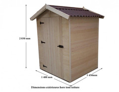 Casetta da Giardino Eden 1212 in Legno Massello non Trattato - cm 120x120cm - ITALFROM 417 - 2