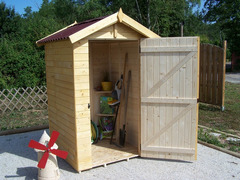 Casetta da Giardino Eden 1212 in Legno Massello non Trattato - cm 120x120cm - ITALFROM 417 - 3