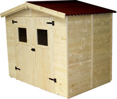 Casetta da Giardino Eden 2416 in Legno Massello non Trattato - cm 240x160cm - ITALFROM 420