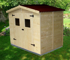 Casetta da Giardino Eden 2416 in Legno Massello non Trattato - cm 240x160cm - ITALFROM 420 - 3