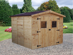 Casetta da Giardino Eden 2424 in Legno Massello non Trattato - cm 240x240cm - ITALFROM 422 - 4