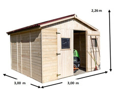 Casetta da Giardino Eden 2828 in Legno Massello non Trattato - cm 280x280cm - ITALFROM 424 - 2