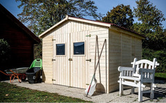 Casetta da Giardino Eden 2828 in Legno Massello non Trattato - cm 280x280cm - ITALFROM 424 - 3